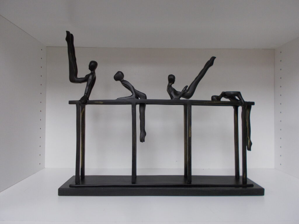 Iron Gymnast Sculpture; 21