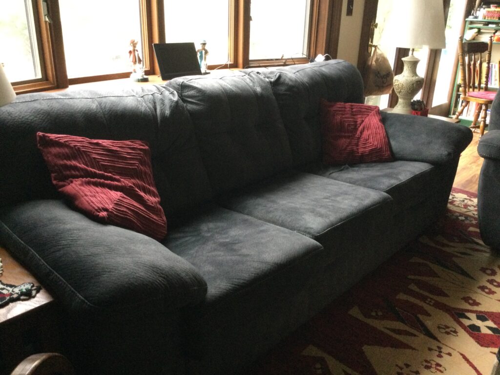 Micro-Suede Sofa; 94