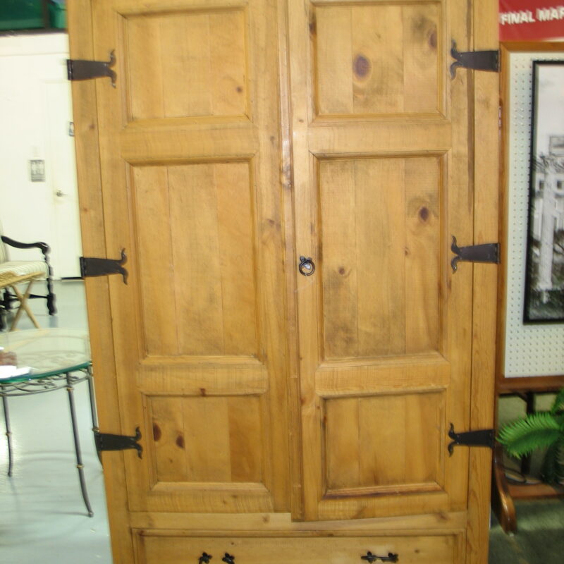 ARHAUS Rustic Armoire with Storage; 46" x 24" x 77"