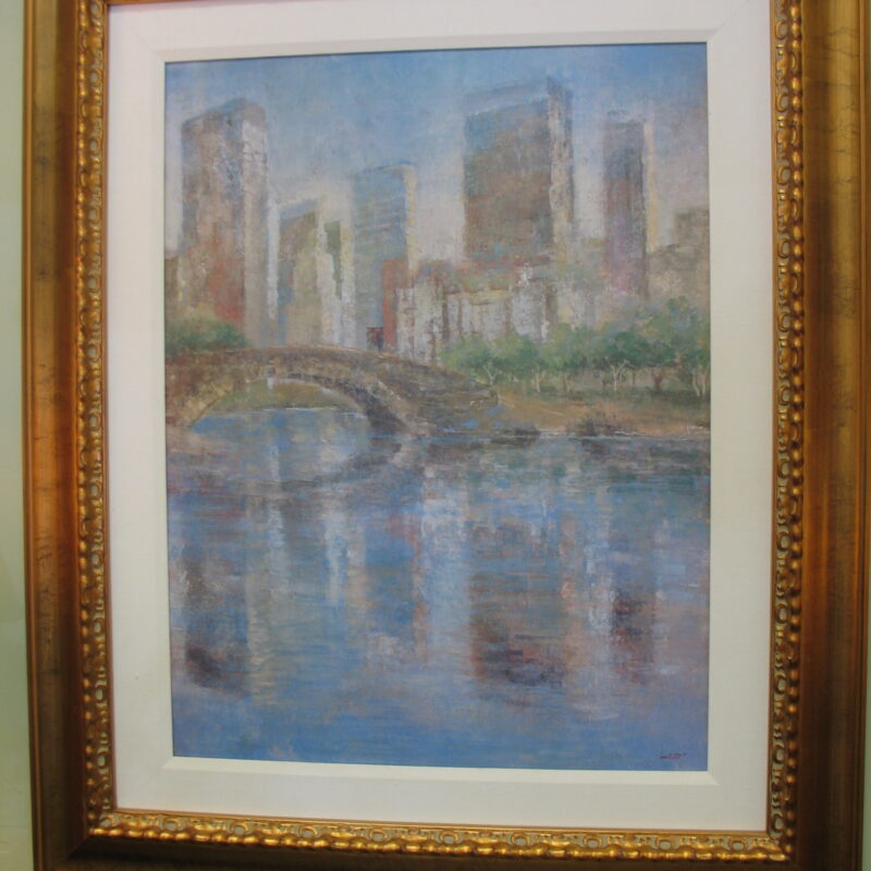 Oil on Canvas "Central Park" by Michael Longo; 40.5" x 49"