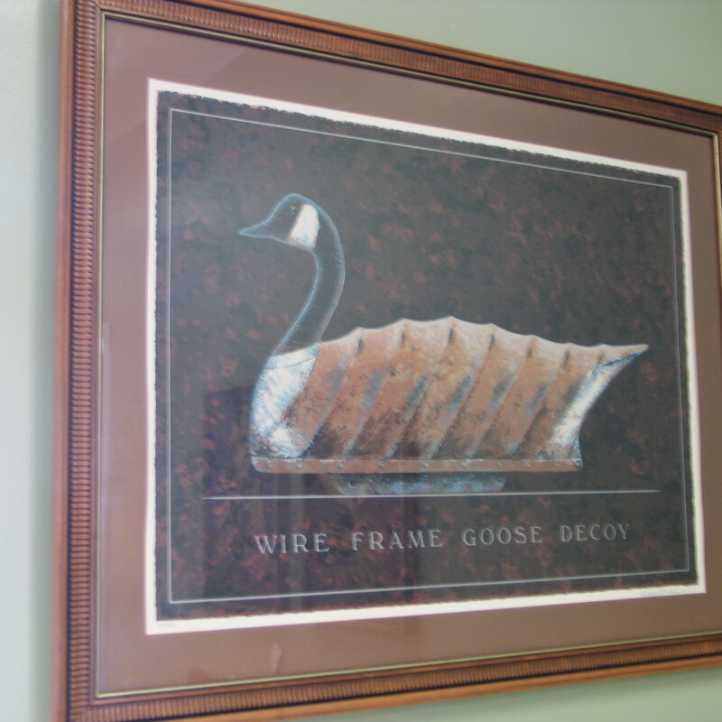 ETHAN ALLEN "Wire Framed Goose" Limited Edition, Signed/Numbered Print by Bob Price; 43.5" x 34"