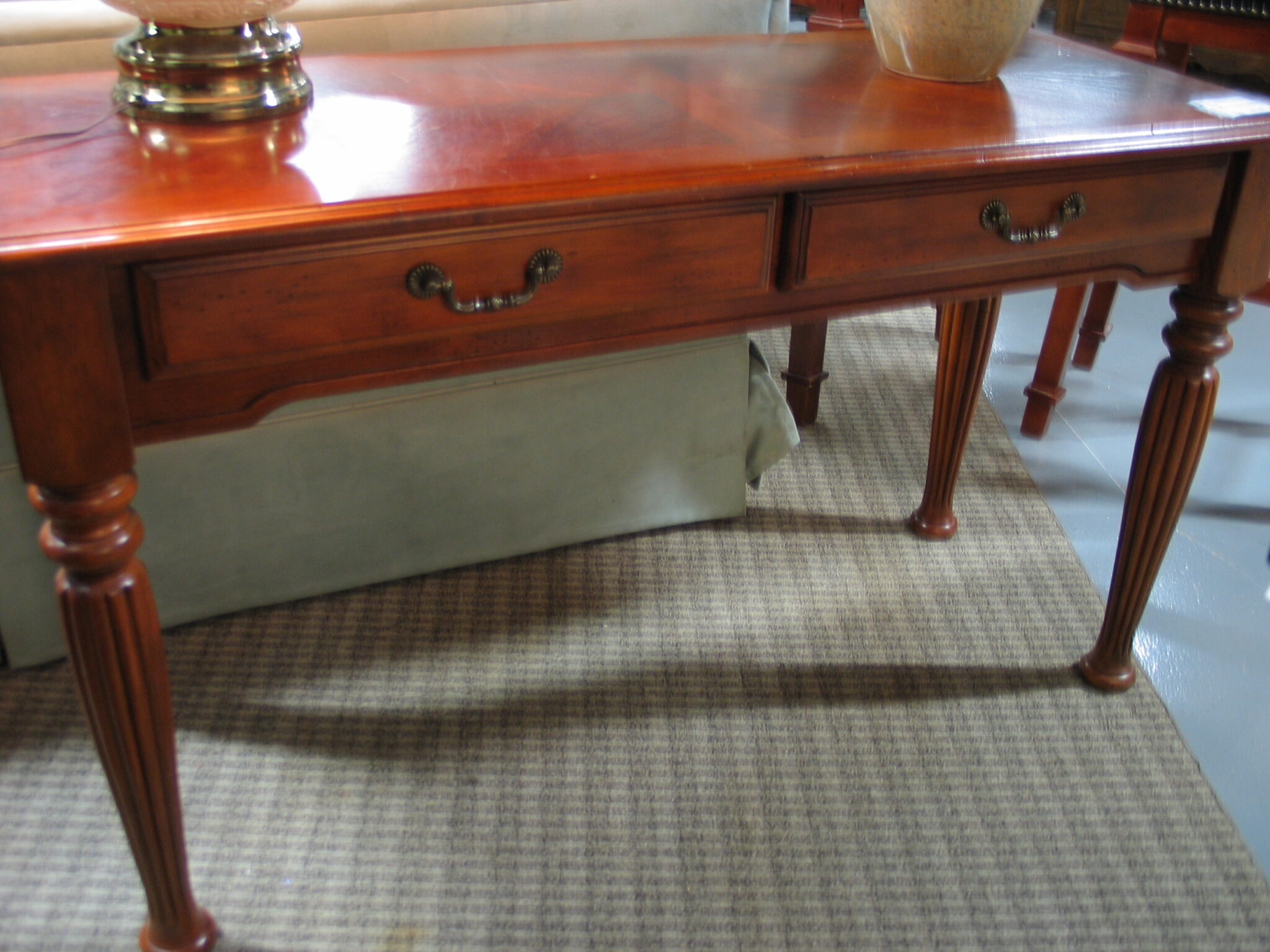 2-Drawer Wooden Sofa Table; 50" x 20" x 29"