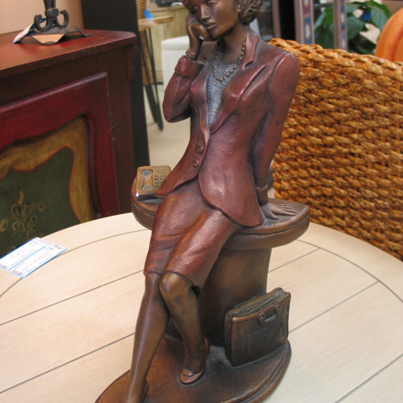 "9 to 5" Sculpture by Alice Heath; 8" x 8" x 15"