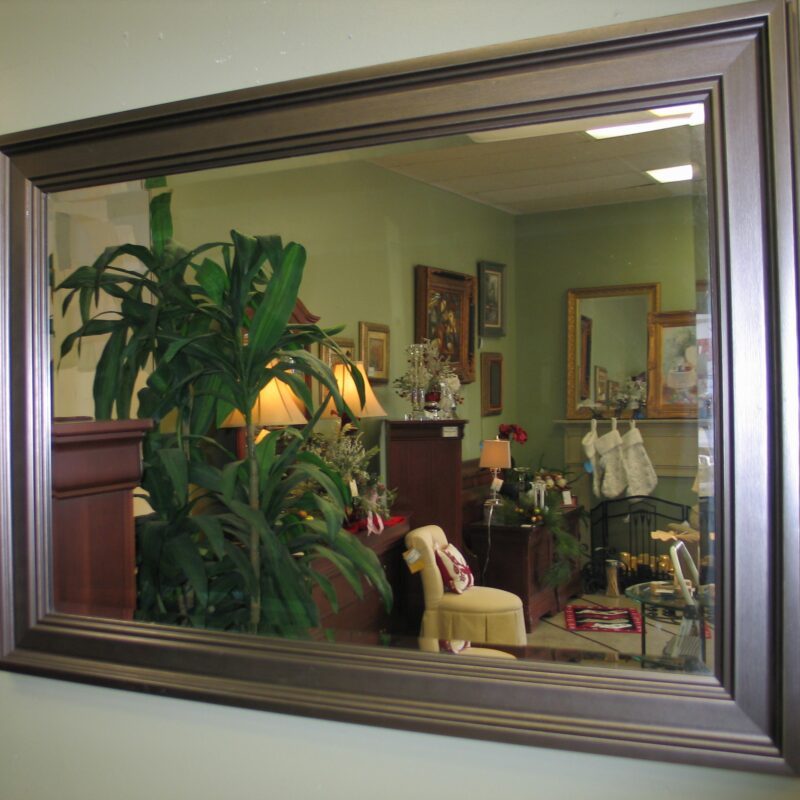 Pewter Finish Framed Mirror; 43" x 31"