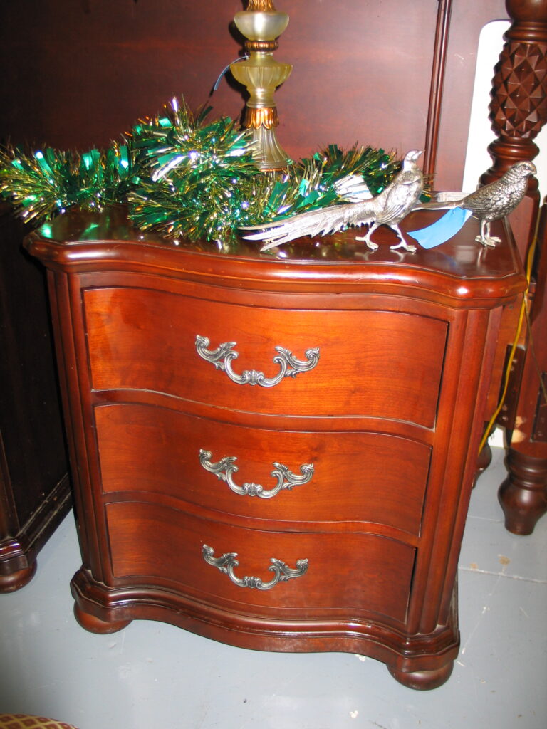 3-Drawer Carved Night Stand; 29
