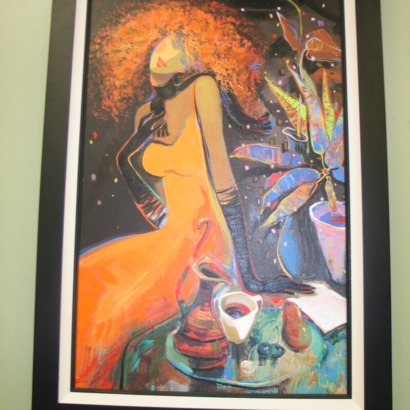 "First Snow, First Letter" by Irene Sheri Giclee with C.O.A; 36" x 24"