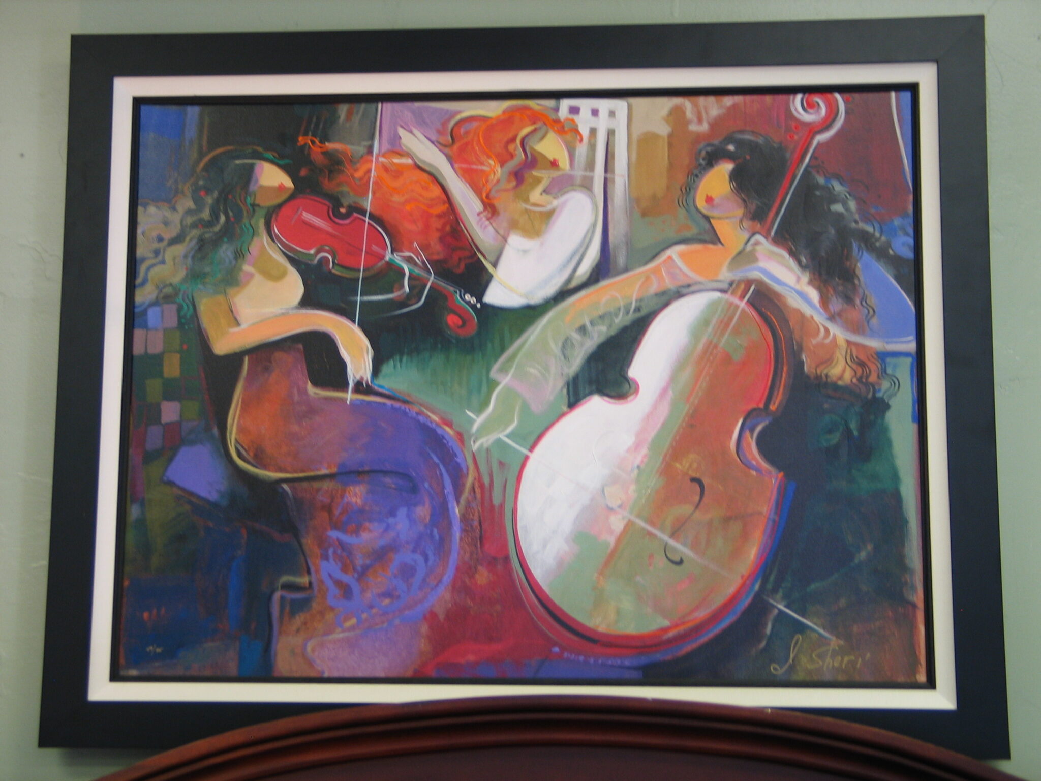"Trio" by Irene Sheri Giclee with C.O.A; 30" x 40"
