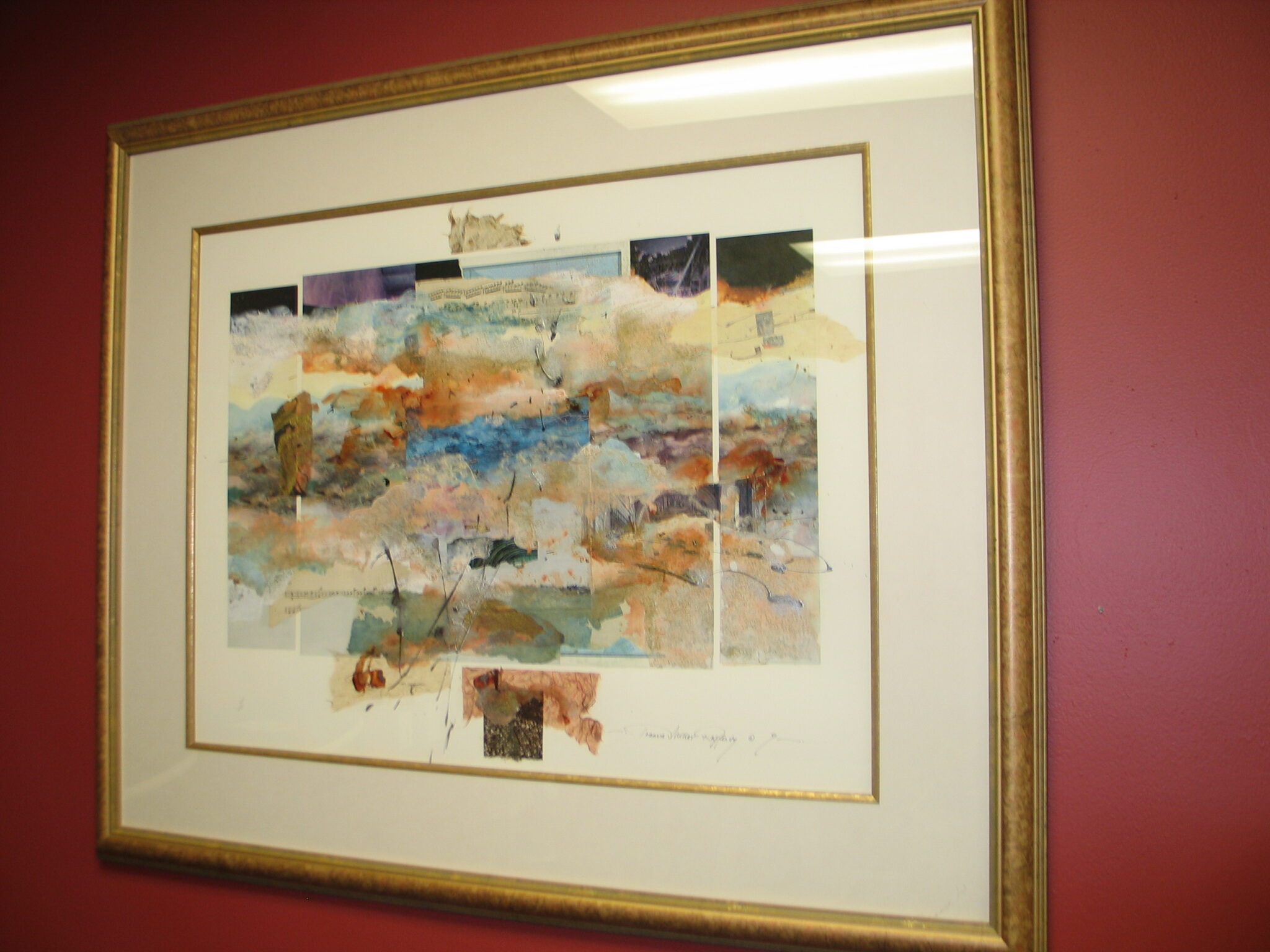 JoAnne Miller Rafferty Mixed Media Collage; 45" x 38"