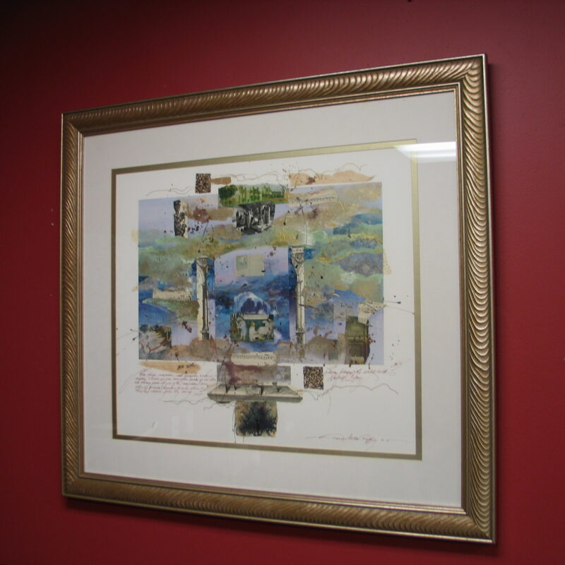 JoAnne Miller Rafferty Mixed Media Collage; 36" x 38"