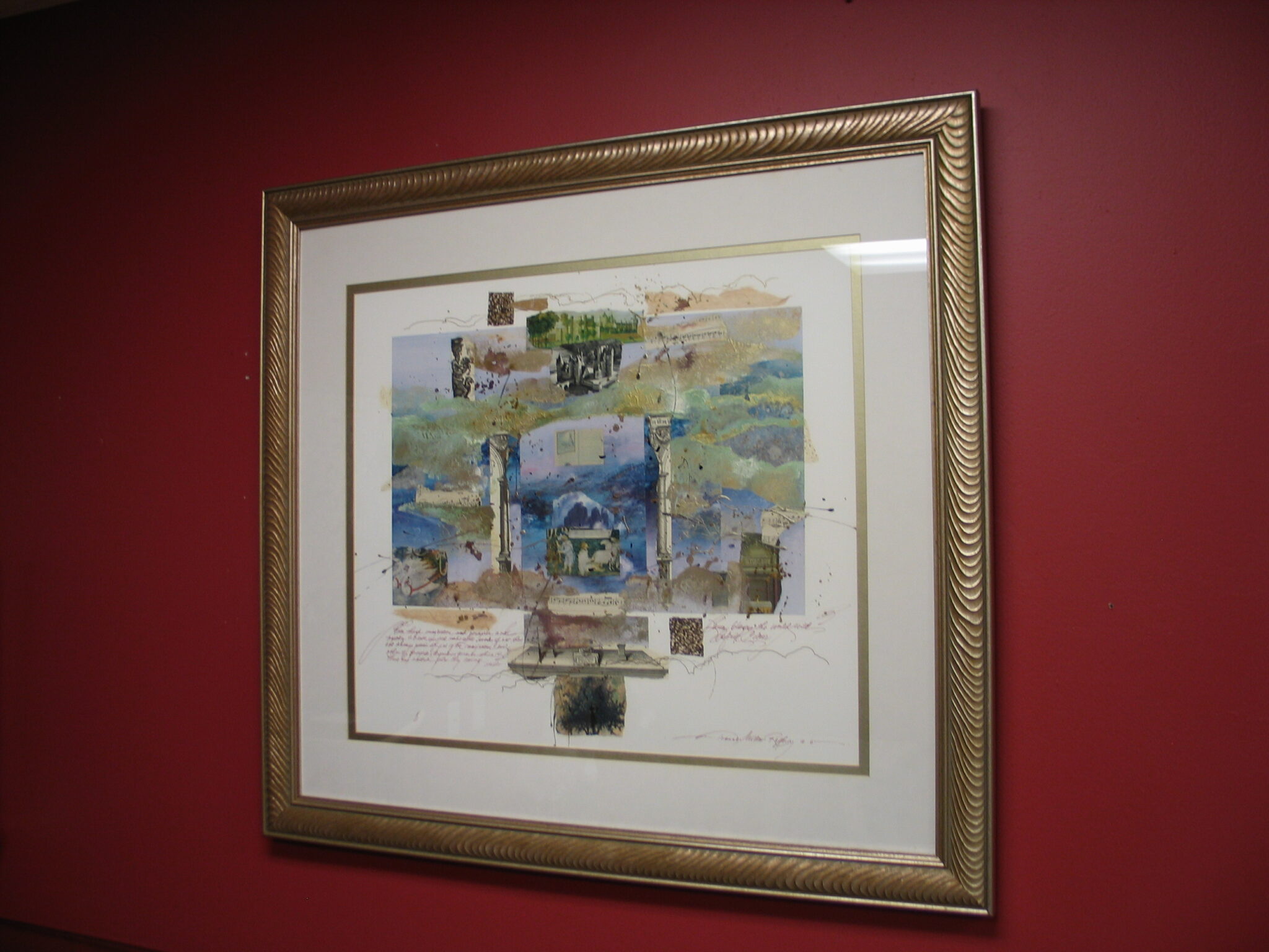 JoAnne Miller Rafferty Mixed Media Collage; 36" x 38"