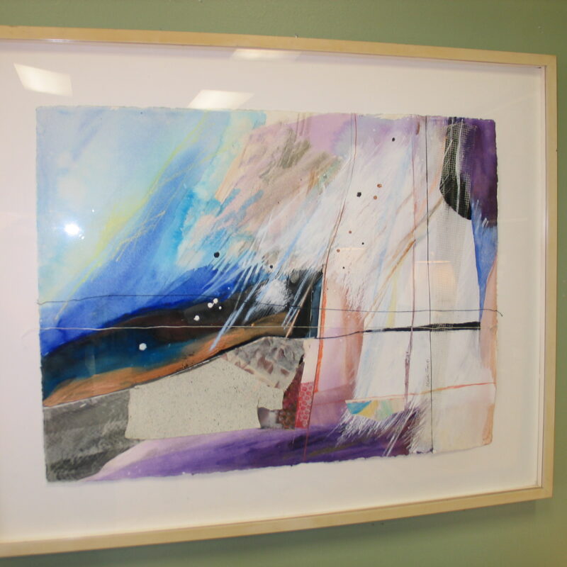 Framed Abstract on Paper; 39" x 32"