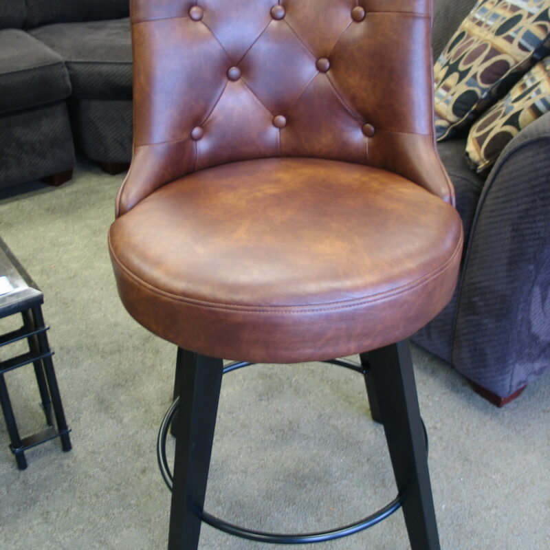 Brown 26" Swivel Counter Stool; 20" x 24" x 37"  (2) Available