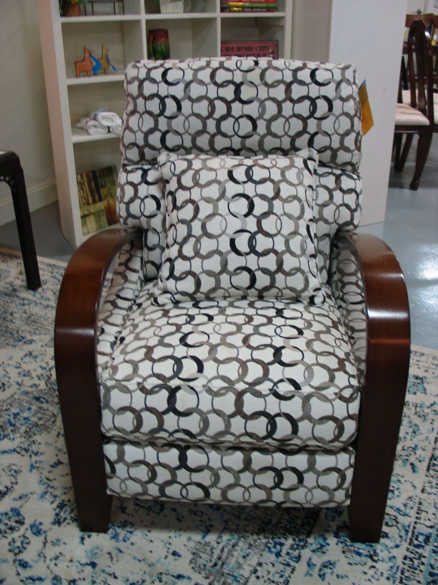 Push Back Upholstered Recliner; 29" x 38" x 40"