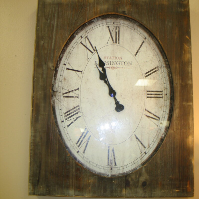 KENSINGTON Distressed Clock; 22" x 28"